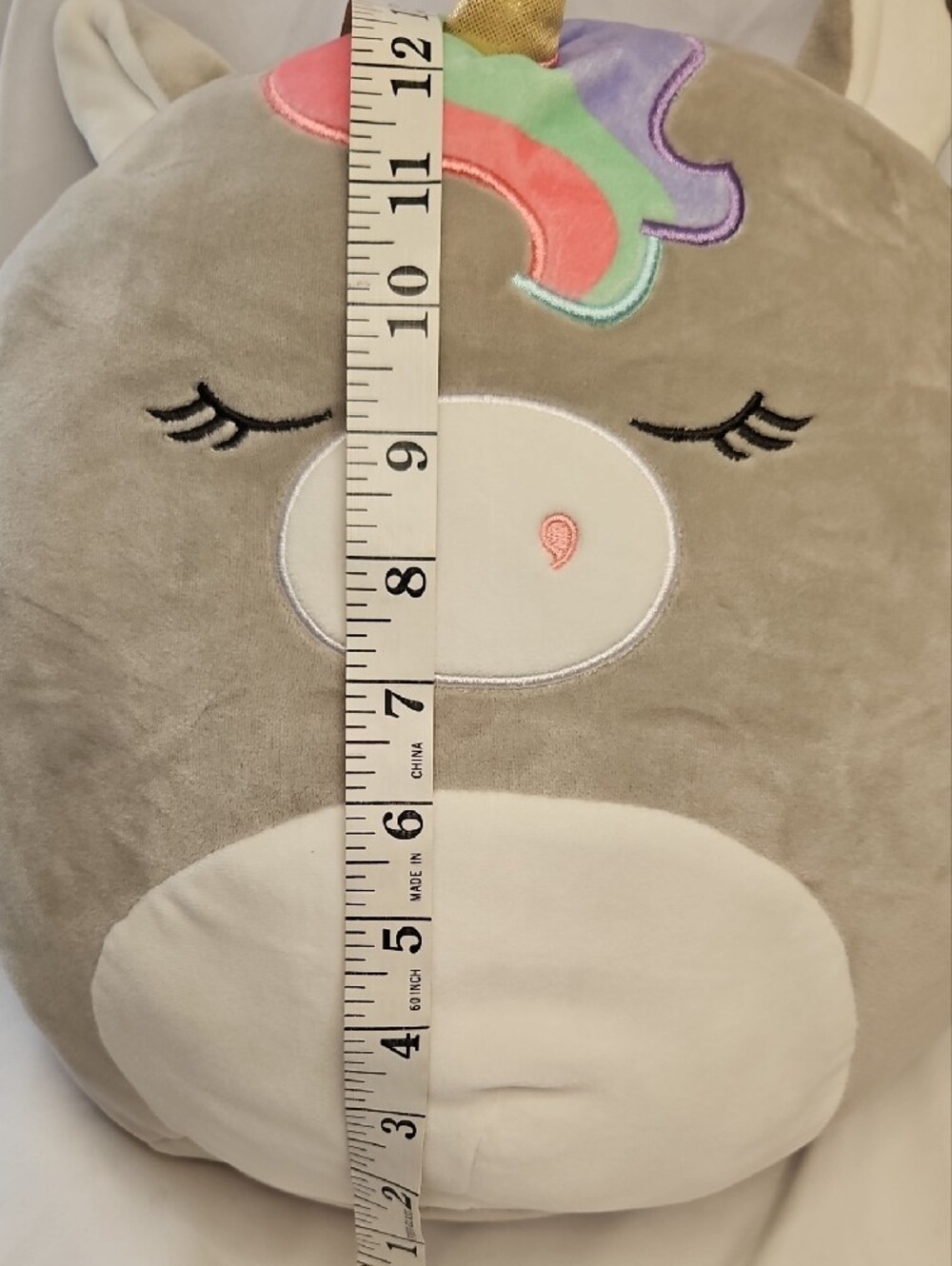 Squishmallows Unicorn 'Teresa' Plush with Rainbow Mane and Gold Horn NWT - Picture 3 of 6